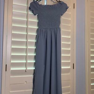 She and Sky: Off the Shoulder Smocked Dress